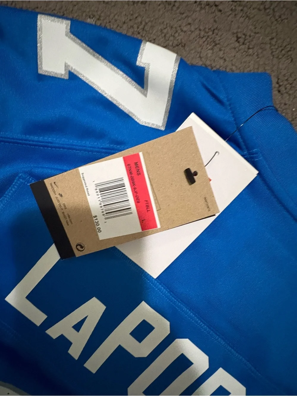 Detroit Lions Sam LaPorta Nike Men’s Blue and White #87 NFL Jersey